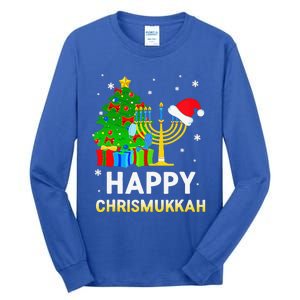 Happy Chrismukkah Jewish Christmas Hanukkah Holiday Chanukah Tall Long Sleeve T-Shirt