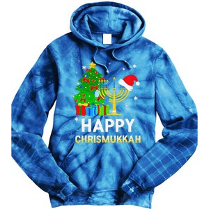 Happy Chrismukkah Jewish Christmas Hanukkah Holiday Chanukah Tie Dye Hoodie