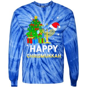 Happy Chrismukkah Jewish Christmas Hanukkah Holiday Chanukah Tie-Dye Long Sleeve Shirt