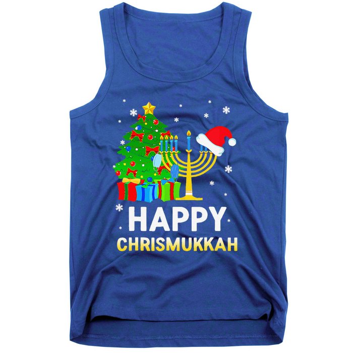 Happy Chrismukkah Jewish Christmas Hanukkah Holiday Chanukah Tank Top