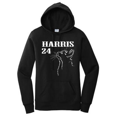 Harris Cat Kamala Cat Lady Women's Pullover Hoodie