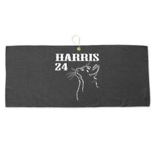 Harris Cat Kamala Cat Lady Large Microfiber Waffle Golf Towel