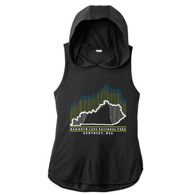 Hiking Camping Kayaking Fishing Nature Lover Family Souvenir Meaningful Gift Ladies PosiCharge Tri-Blend Wicking Draft Hoodie Tank