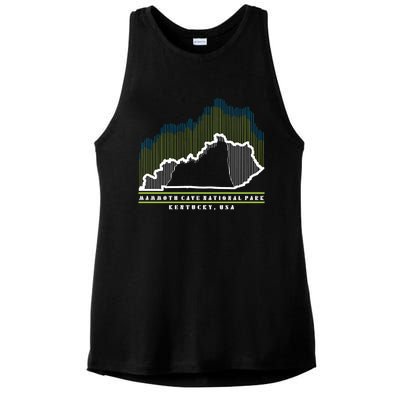 Hiking Camping Kayaking Fishing Nature Lover Family Souvenir Meaningful Gift Ladies PosiCharge Tri-Blend Wicking Tank