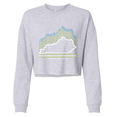 Hiking Camping Kayaking Fishing Nature Lover Family Souvenir Meaningful Gift Cropped Pullover Crew