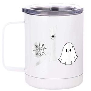 Halloween Comma La Kamala Harris 2024 Boo Ghost 12 oz Stainless Steel Tumbler Cup