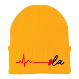 Heartbeat Comma La Kamala Harris For President 2024 Election Knit Cap Winter Beanie