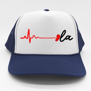 Heartbeat Comma La Kamala Harris For President 2024 Election Trucker Hat