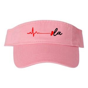 Heartbeat Comma La Kamala Harris For President 2024 Election Valucap Bio-Washed Visor