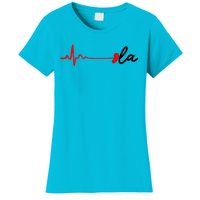 Heartbeat Comma La Kamala Harris For President 2024 Election Women's T-Shirt