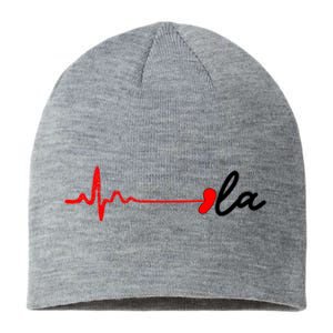 Heartbeat Comma La Kamala Harris For President 2024 Election Sustainable Beanie