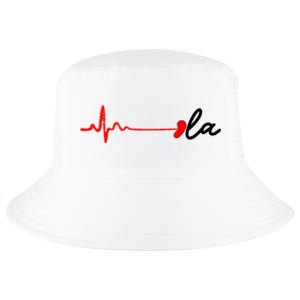 Heartbeat Comma La Kamala Harris For President 2024 Election Cool Comfort Performance Bucket Hat