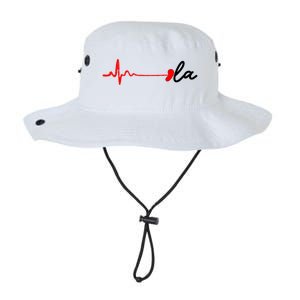 Heartbeat Comma La Kamala Harris For President 2024 Election Legacy Cool Fit Booney Bucket Hat