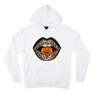 Halloween Cheetah Lips Pumpkin Stylish And Spooky Hoodie