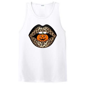 Halloween Cheetah Lips Pumpkin Stylish And Spooky PosiCharge Competitor Tank