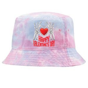 Heart Couples Love Husband Wife Happy Valentine's Day Cool Gift Tie-Dyed Bucket Hat