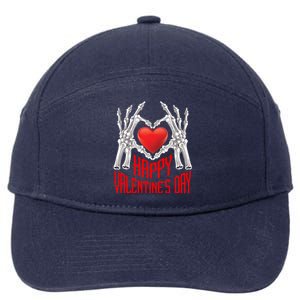 Heart Couples Love Husband Wife Happy Valentine's Day Cool Gift 7-Panel Snapback Hat