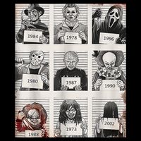 Halloween Creepy Legends Killer Mugshots Horror Fan Zip Tote Bag