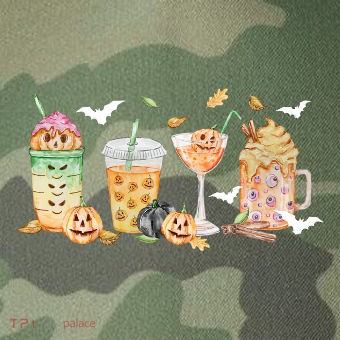 Halloween Coffee Latte Lover Legacy Tie Dye Trucker Hat