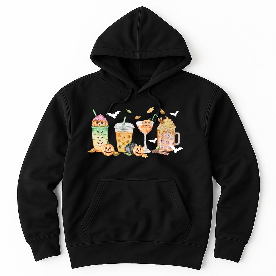 Halloween Coffee Latte Lover Hoodie