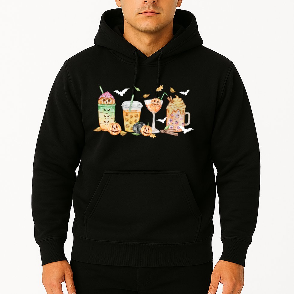Halloween Coffee Latte Lover Hoodie