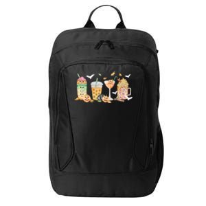 Halloween Coffee Latte Lover City Backpack