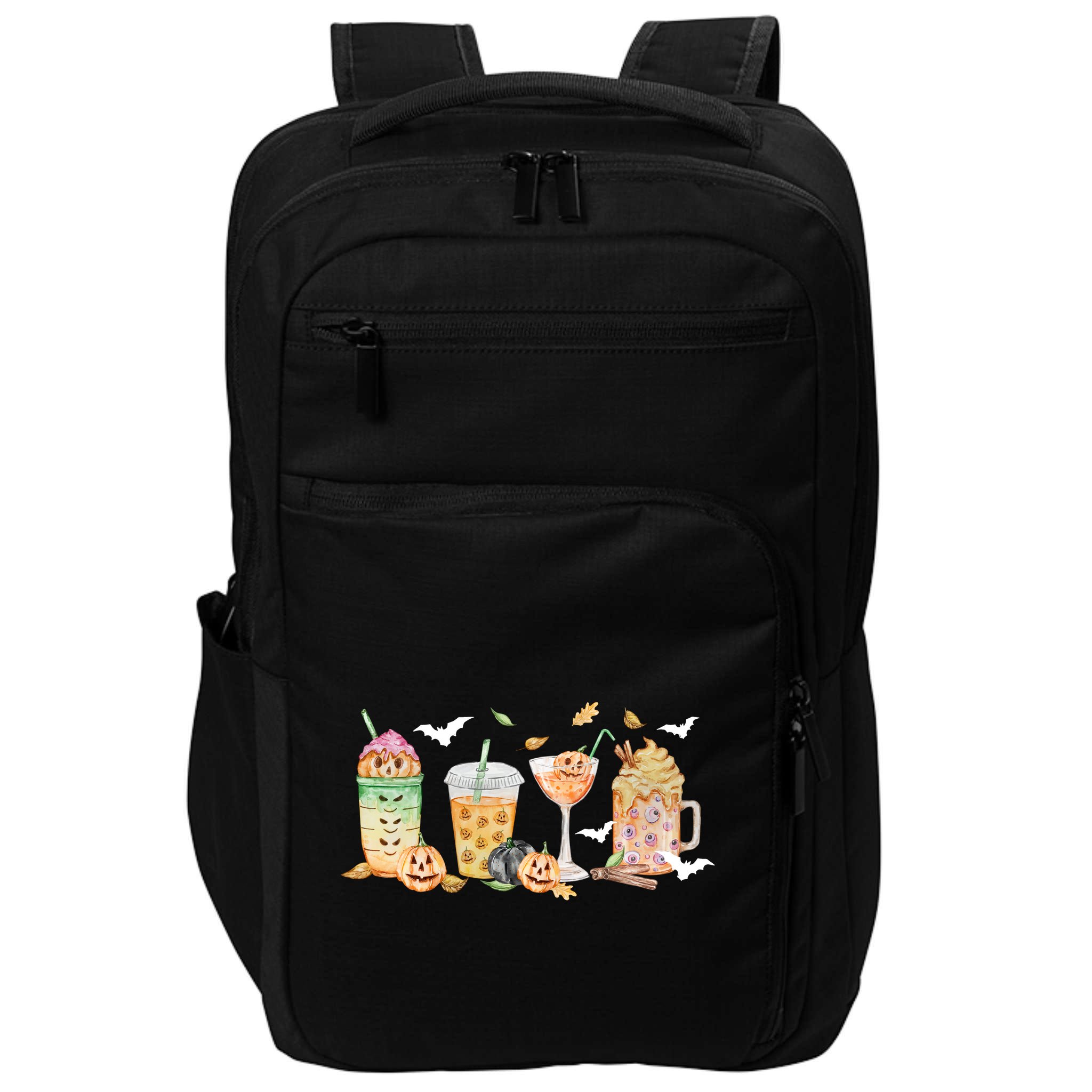 Halloween Coffee Latte Lover Impact Tech Backpack