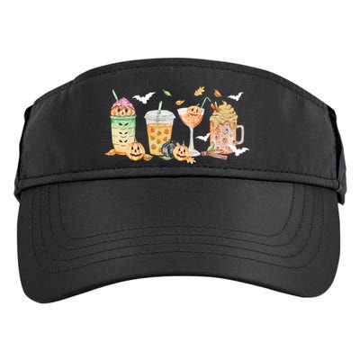 Halloween Coffee Latte Lover Adult Drive Performance Visor