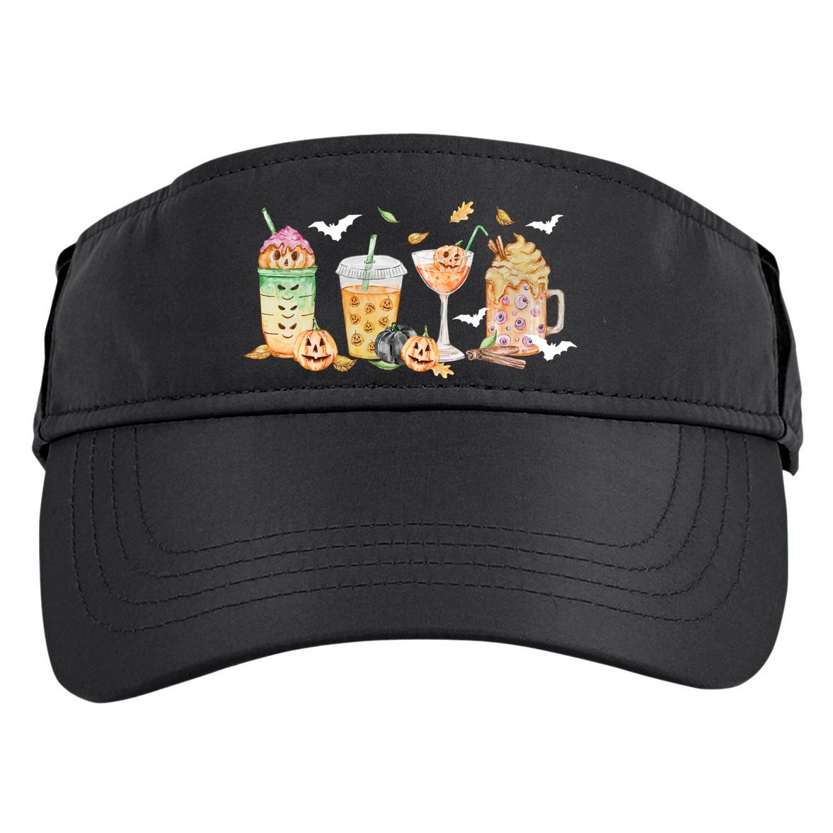 Halloween Coffee Latte Lover Adult Drive Performance Visor