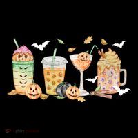 Halloween Coffee Latte Lover 16 in Basic Backpack