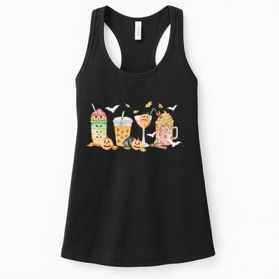 Halloween Coffee Latte Lover Womens Tank Top