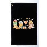 Halloween Coffee Latte Lover Golf Towel