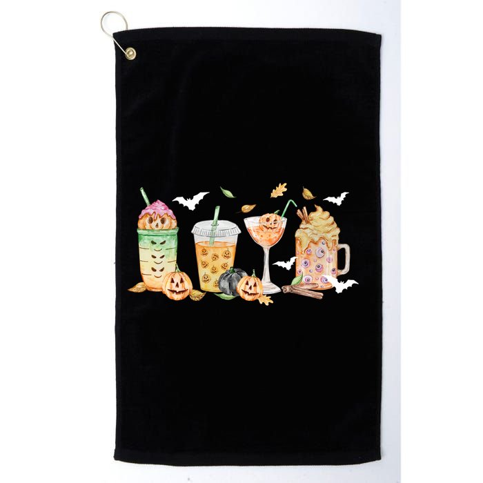 Halloween Coffee Latte Lover Golf Towel