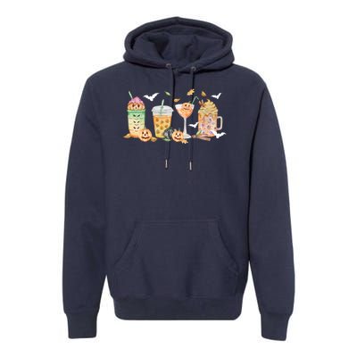 Halloween Coffee Latte Lover Premium Hoodie