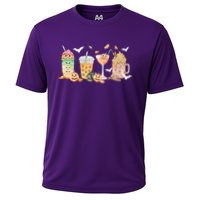 Halloween Coffee Latte Lover Cooling Performance Crew T-Shirt