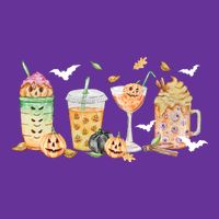 Halloween Coffee Latte Lover Cooling Performance Crew T-Shirt