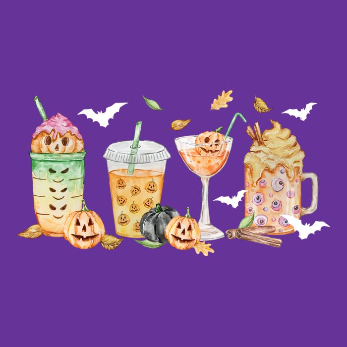 Halloween Coffee Latte Lover Cooling Performance Crew T-Shirt