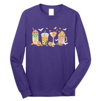 Halloween Coffee Latte Lover Long Sleeve Shirt