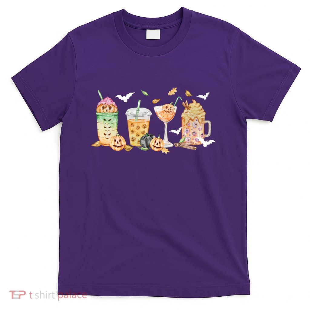 Halloween Coffee Latte Lover T-Shirt
