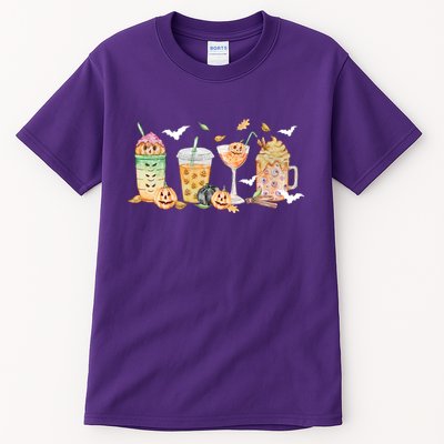 Halloween Coffee Latte Lover Tall T-Shirt