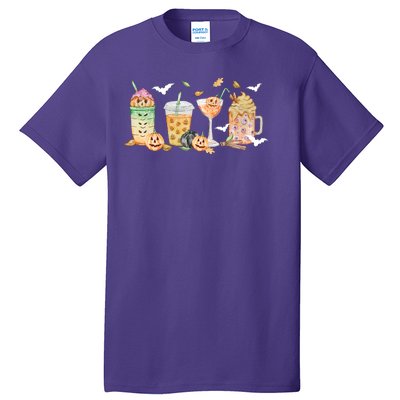 Halloween Coffee Latte Lover Tall T-Shirt