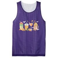 Halloween Coffee Latte Lover Mesh Reversible Basketball Jersey Tank