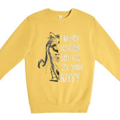 Haitian Cat Lover Kitty Lover Premium Crewneck Sweatshirt