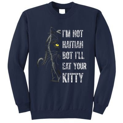 Haitian Cat Lover Kitty Lover Tall Sweatshirt