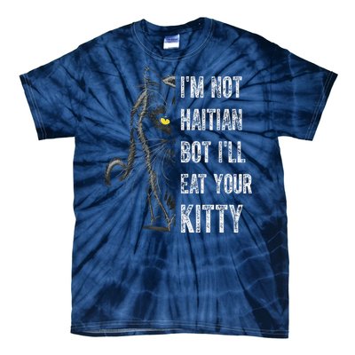 Haitian Cat Lover Kitty Lover Tie-Dye T-Shirt