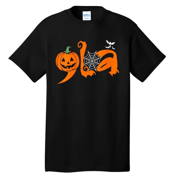 Halloween Comma La Kamala Harris 2024 Pumpkin Tall T-Shirt