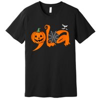 Halloween Comma La Kamala Harris 2024 Pumpkin Premium T-Shirt