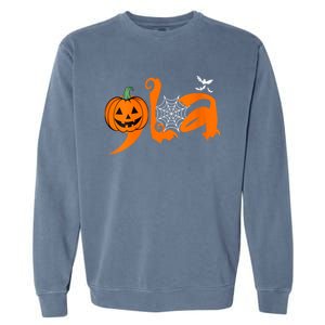 Halloween Comma La Kamala Harris 2024 Pumpkin Garment-Dyed Sweatshirt