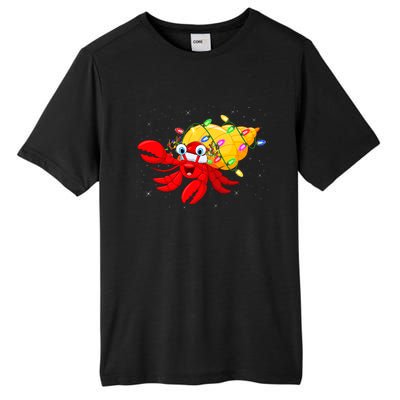 Hermit Crab Lover Xmas Lighting Santa Hermit Crab Christmas Tall Fusion ChromaSoft Performance T-Shirt