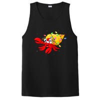 Hermit Crab Lover Xmas Lighting Santa Hermit Crab Christmas PosiCharge Competitor Tank